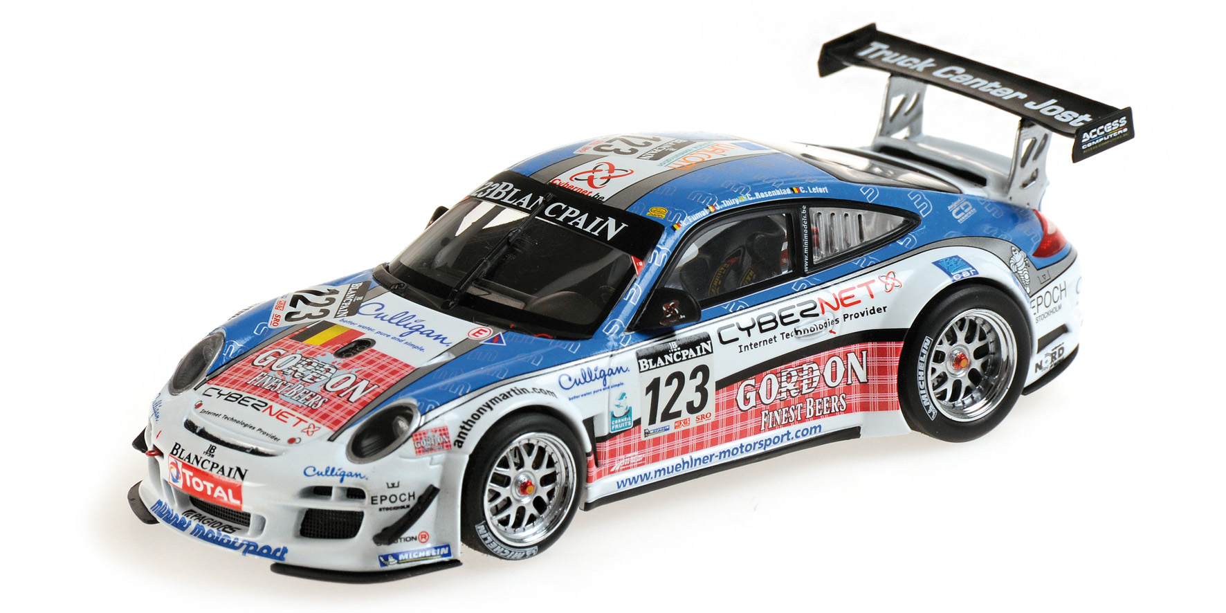 PORSCHE 911 GT3 R - MUEHLNER MOTORSPORT - FUMAL/THIRY/ROSENBLAD/LEFORT - 24H SPA 2011