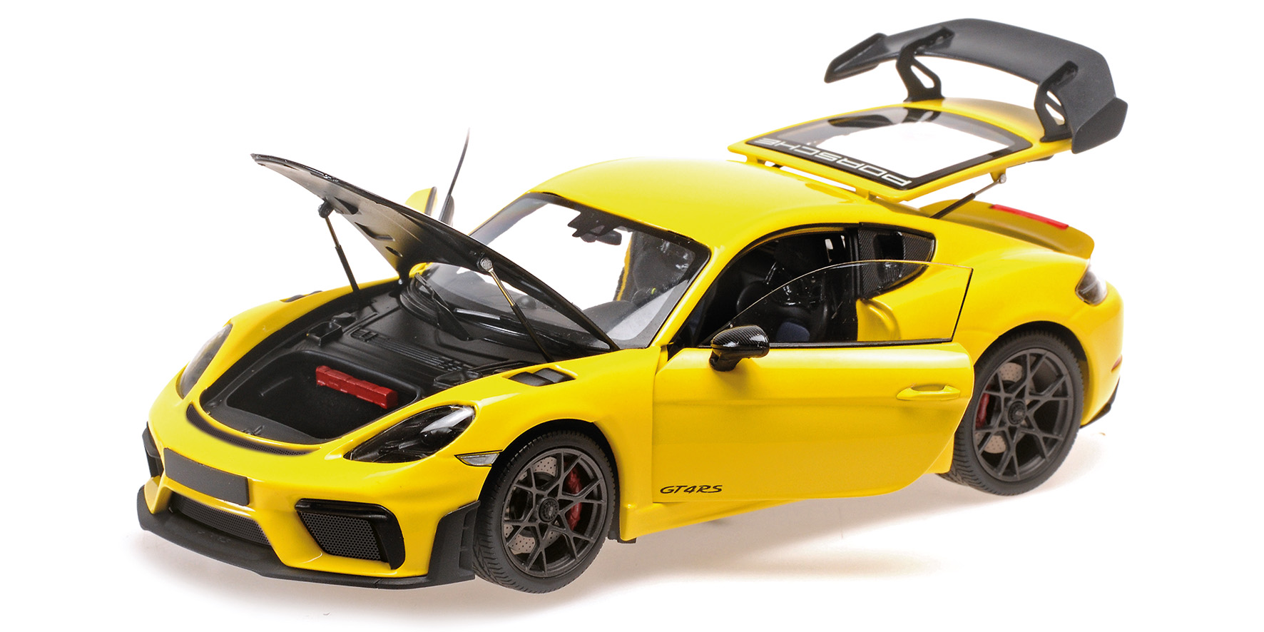 PORSCHE CAYMAN GT4 RS - 2024 -YELLOW W/ WEISSACH PACKAGE