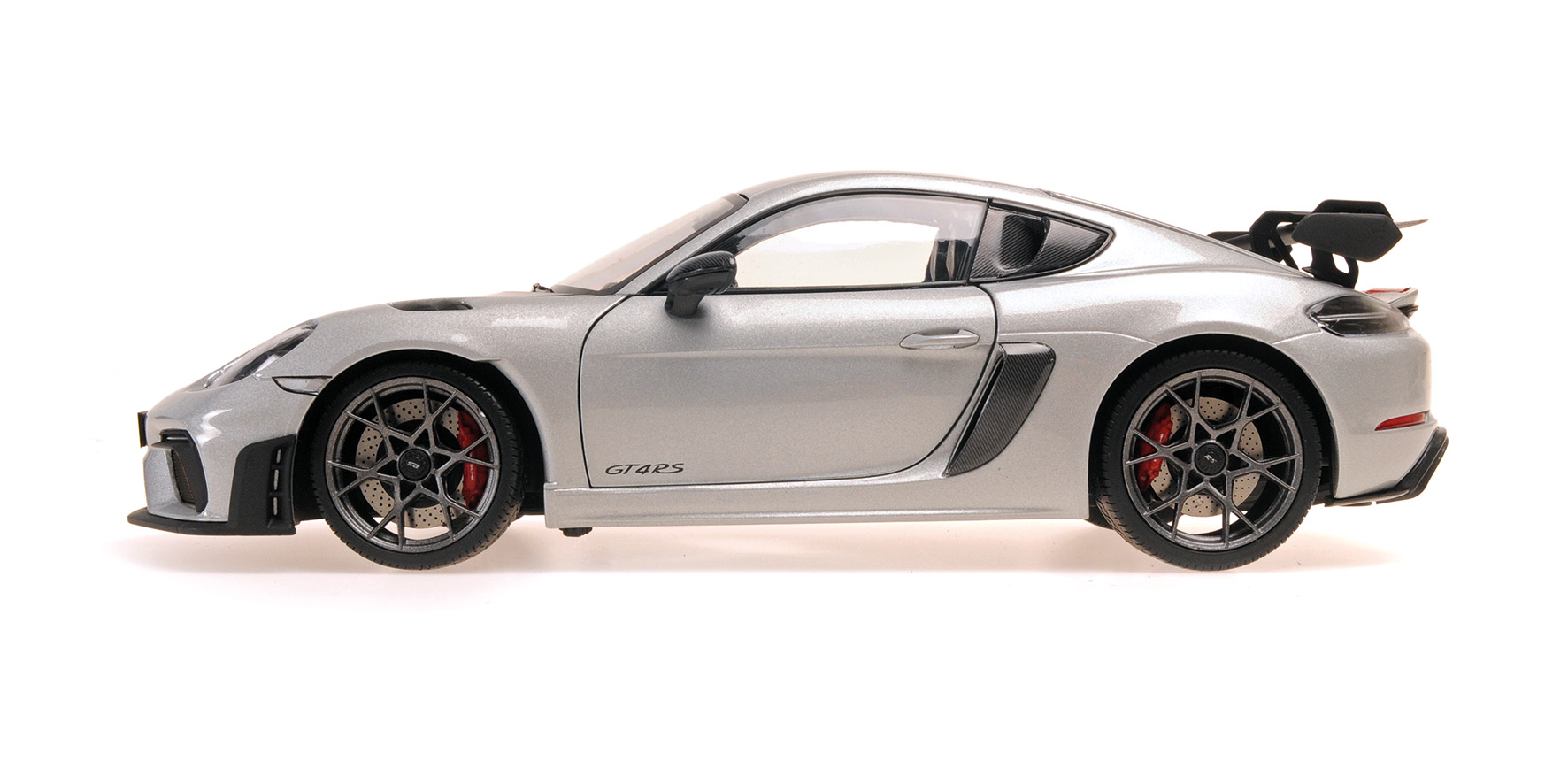 PORSCHE CAYMAN GT4 RS - 2024 -SILVER METALLIC W/ WEISSACH PACKAGE