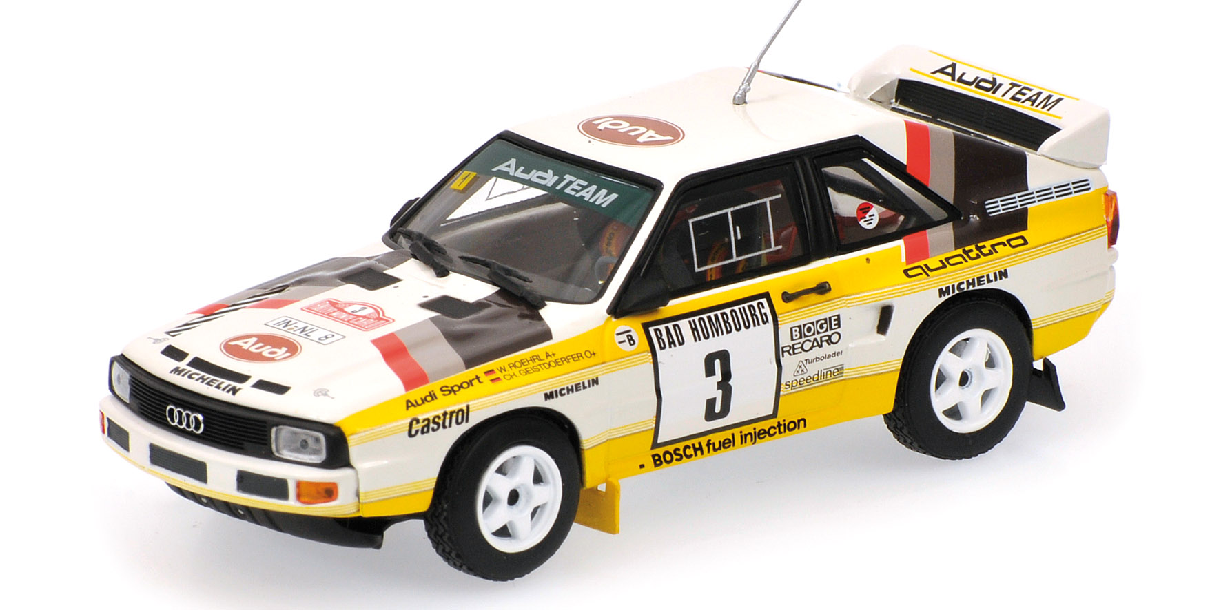 AUDI SPORT QUATTRO RALLY - RÖHRL/GEISTDÖRFER - 2ND PLACE RALLY MONTE CARLO - 1985