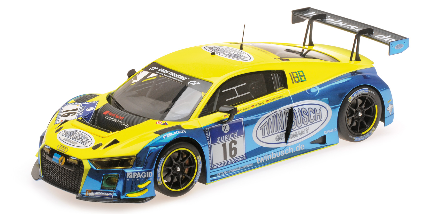 AUDI R8 LMS - TWIN BUSCH MOTORSPORT - RAST/BUSCH/BUSCH/MAMEROW - 24H NÜRBURGRING 2016