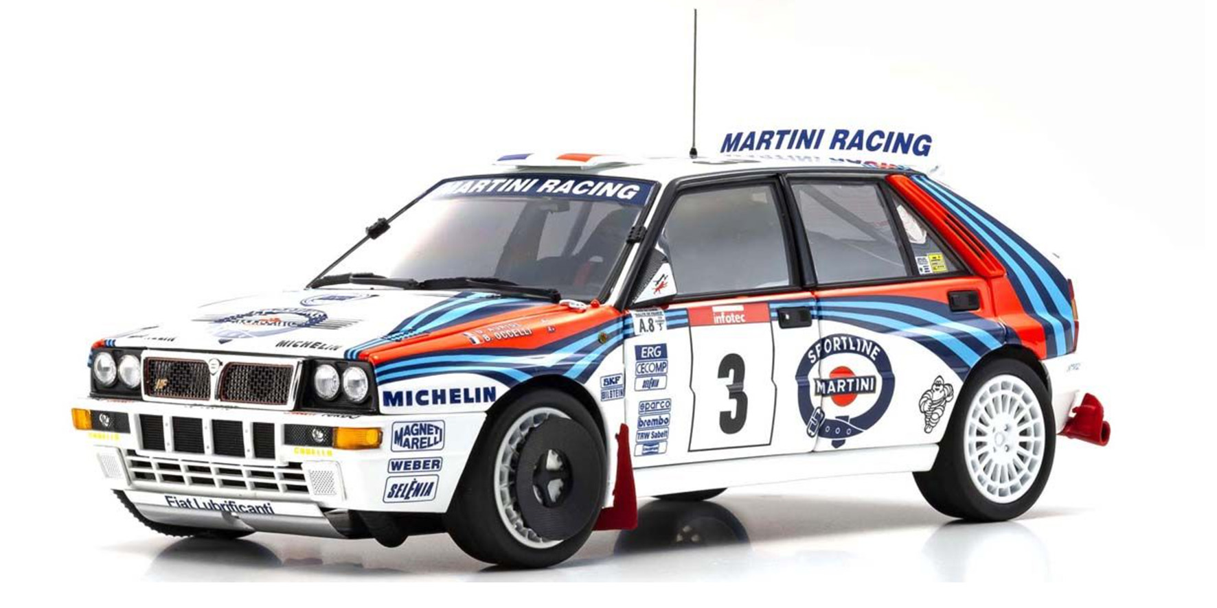 LANCIA DELTA HF INTEGRALE EVOLUTIONE 1992 #3 TOUR DE CORSE (08348H)