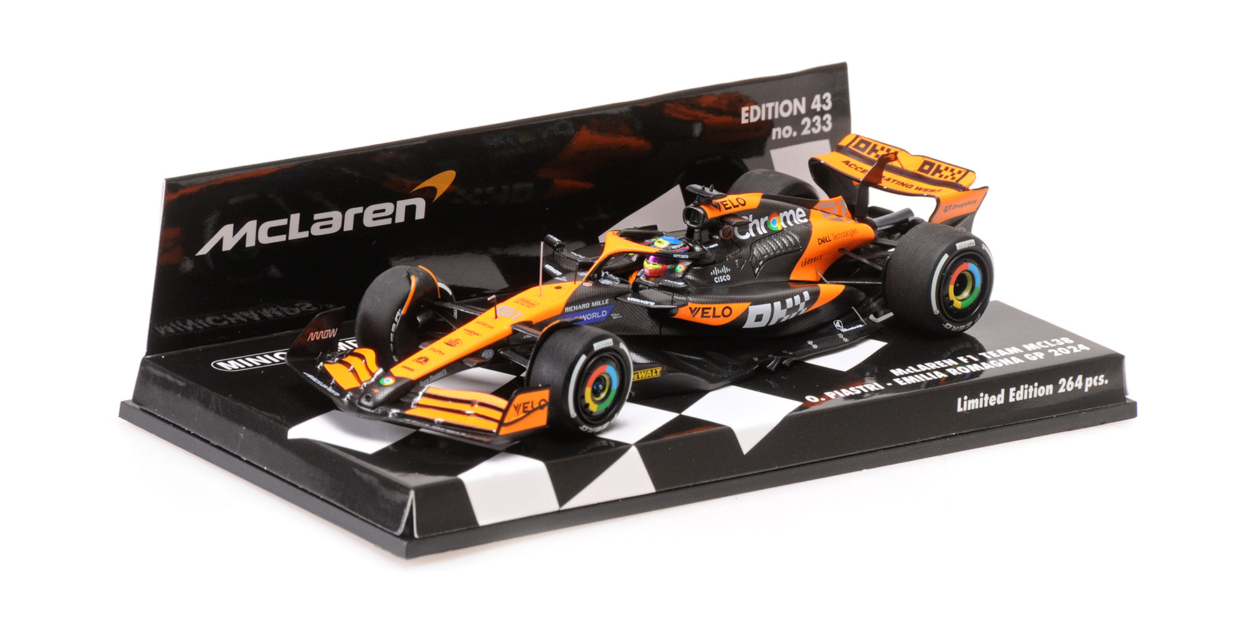 MCLAREN FORMULA 1 TEAM MCL38 - OSCAR PIASTRI - EMILIA ROMAGNA GP 2024