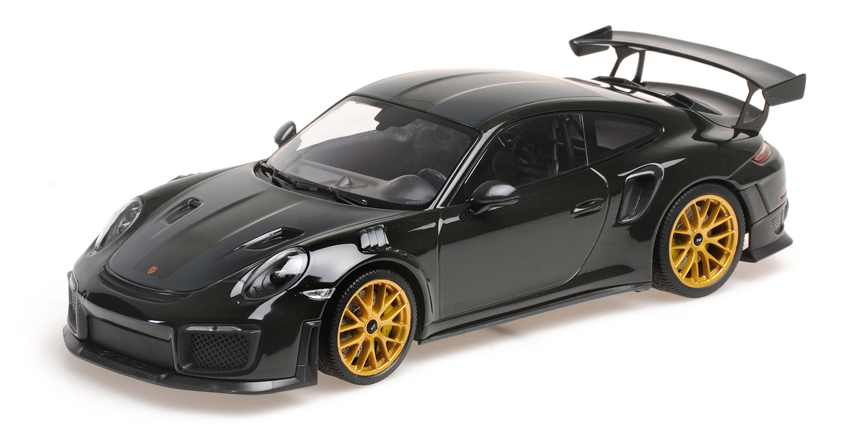 PORSCHE 911 (991.2) GT2RS - 2018 - GREEN W/ WEISSACH PACKAGE W/ GOLDEN MAGNESIUM WHEELS