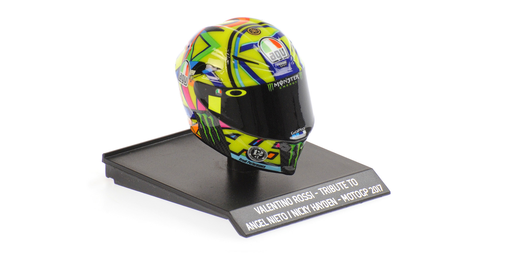 HELMET - VALENTINO ROSSI - TRIBUTE TO ANGEL NIETO / NICKY HAYDEN - MOTOGP 2017