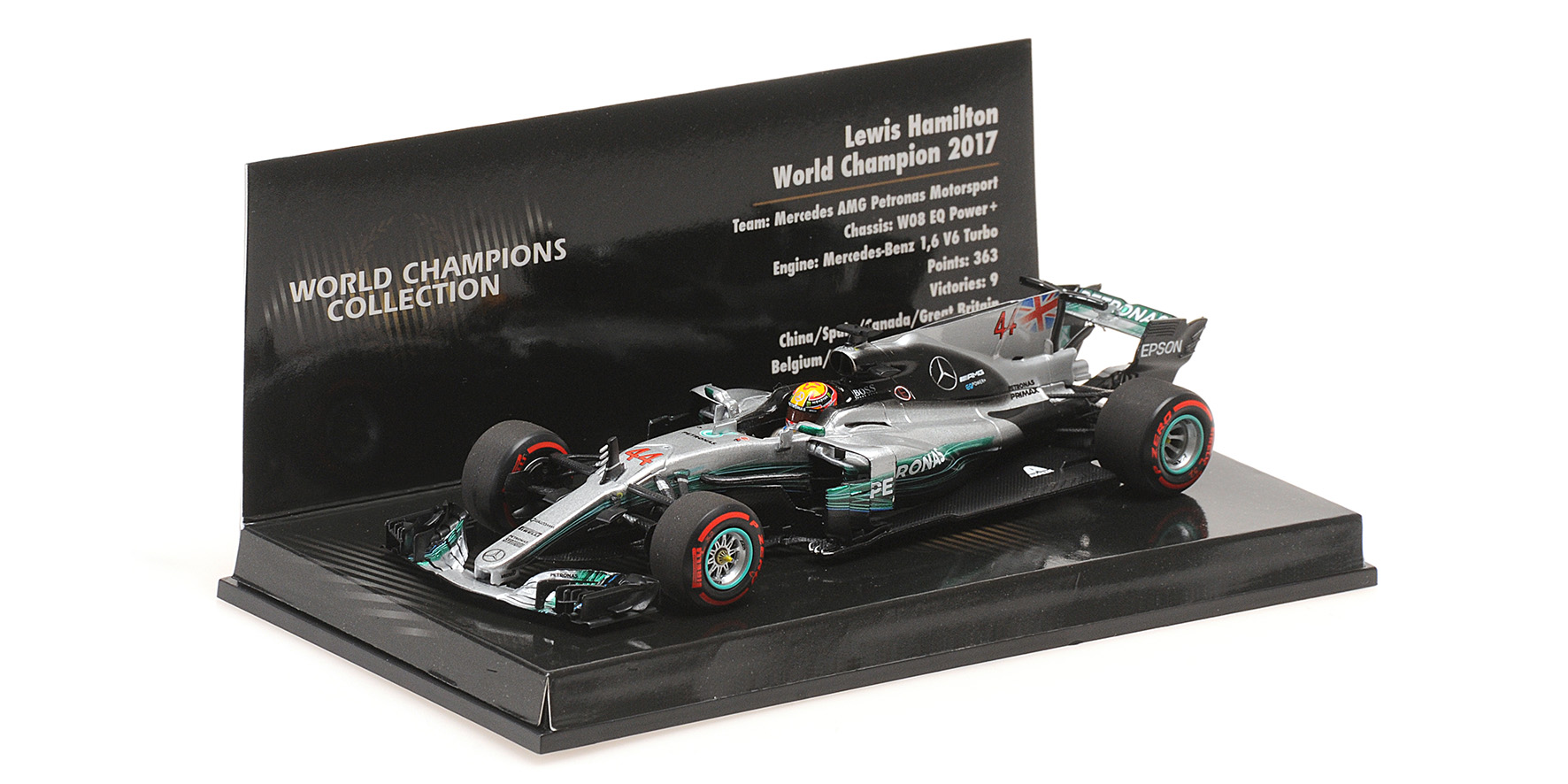 MERCEDES AMG PETRONAS FORMULA ONE TEAM F1 W08 EQ POWER+ - LEWIS HAMILTON - WORLD CHAMPION 2017