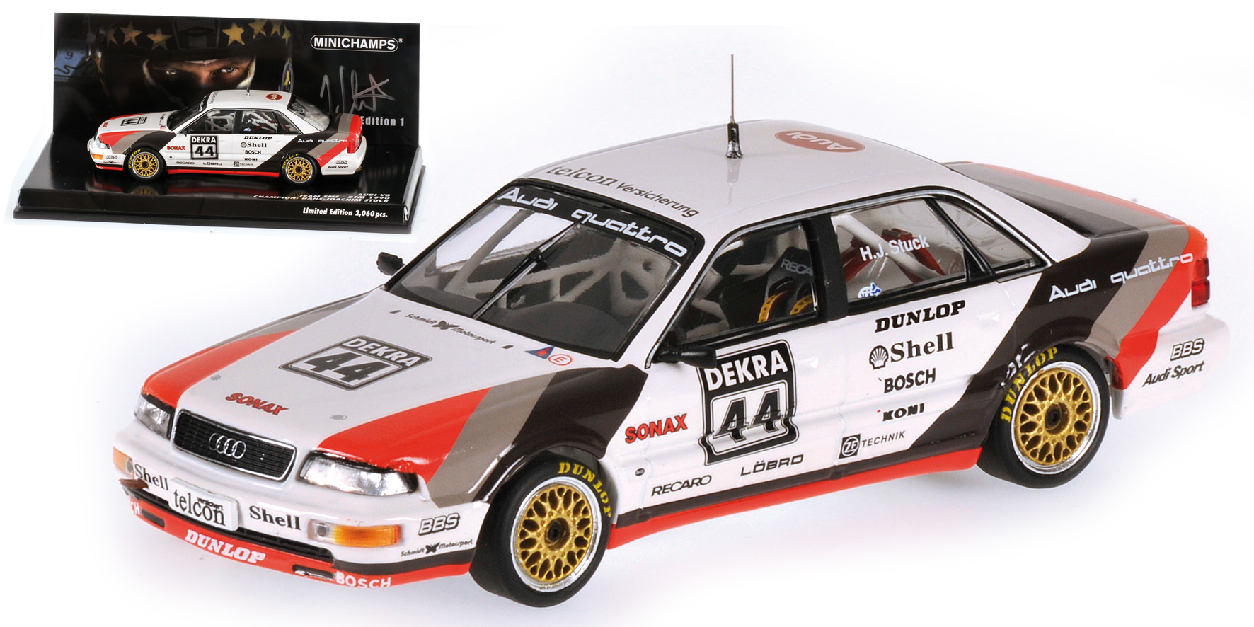 AUDI V8 - TEAM SMS - DTM 1990 - CHAMPION: HANS-JOACHIM STUCK