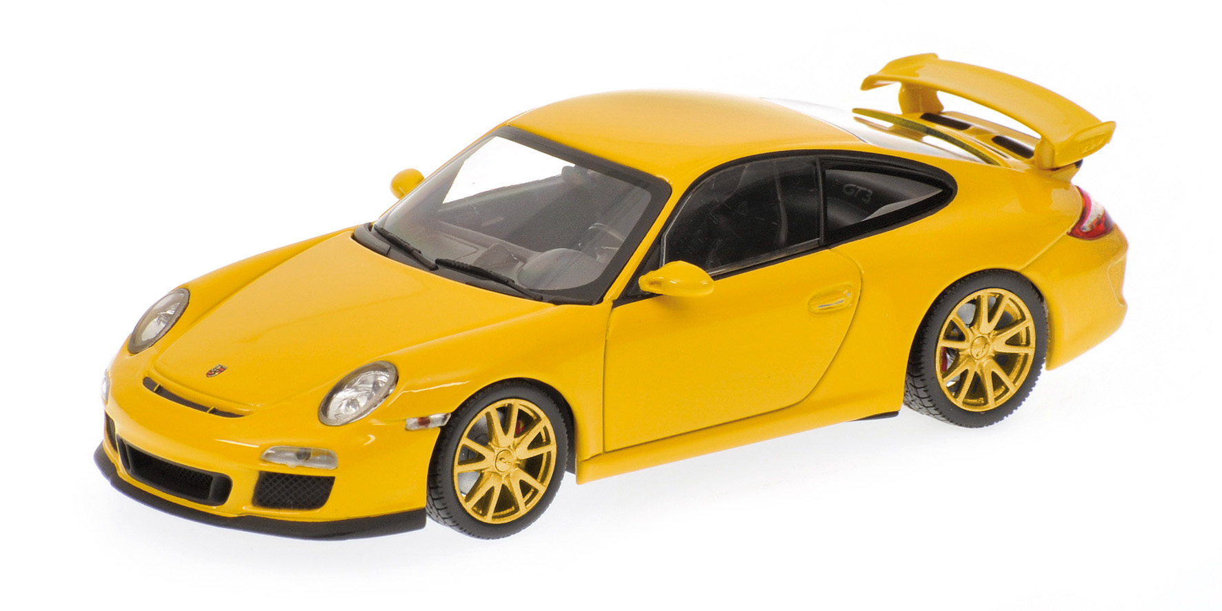 PORSCHE 911 GT3 (997 II) - 2009 - YELLOW W/YELLOW WHEELS