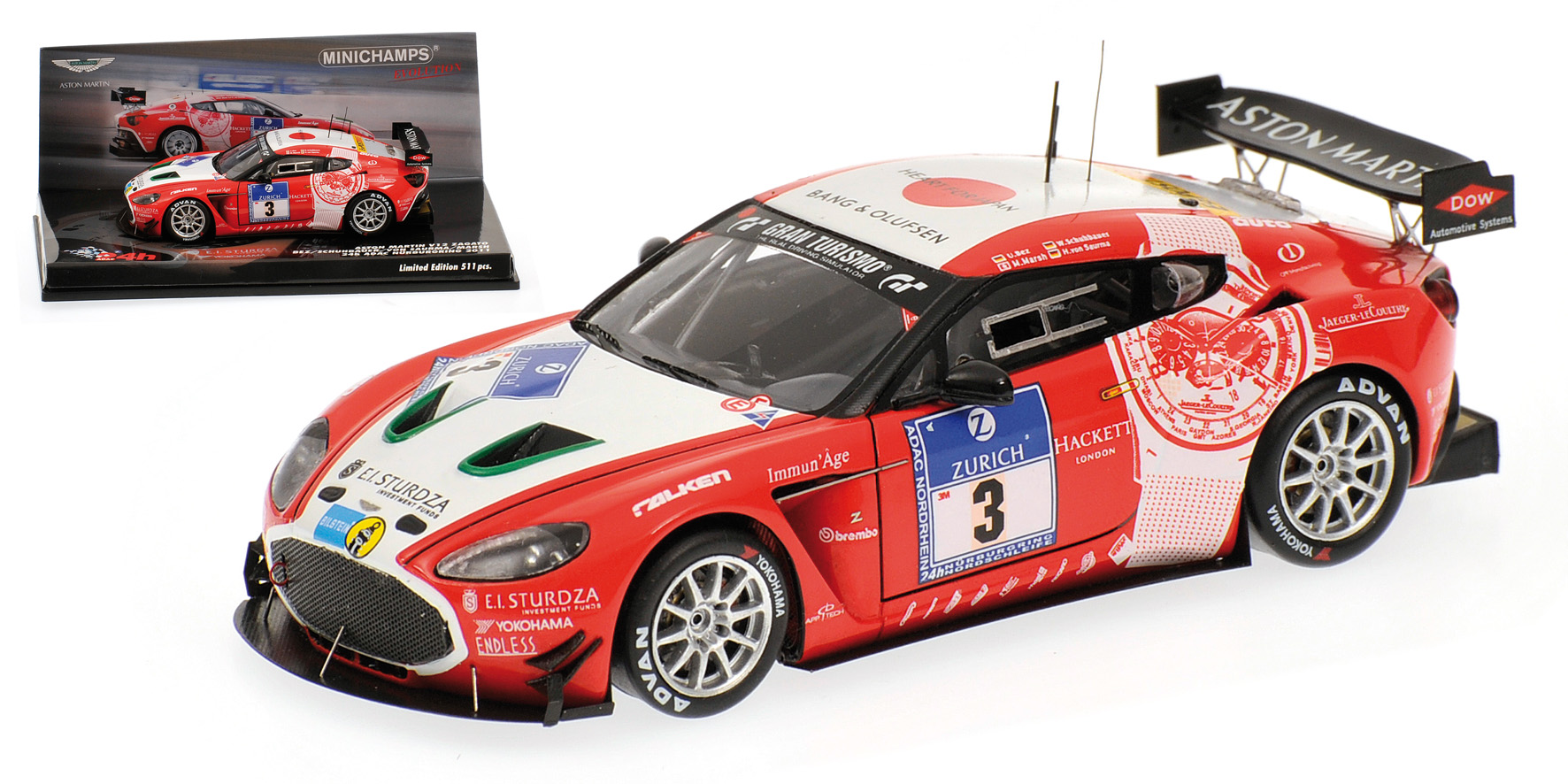 ASTON MARTIN V12 ZAGATO - BEZ/SCHUHBAUER/VON SAURMA/MARSH - 24H NÜRBURGRING 2011