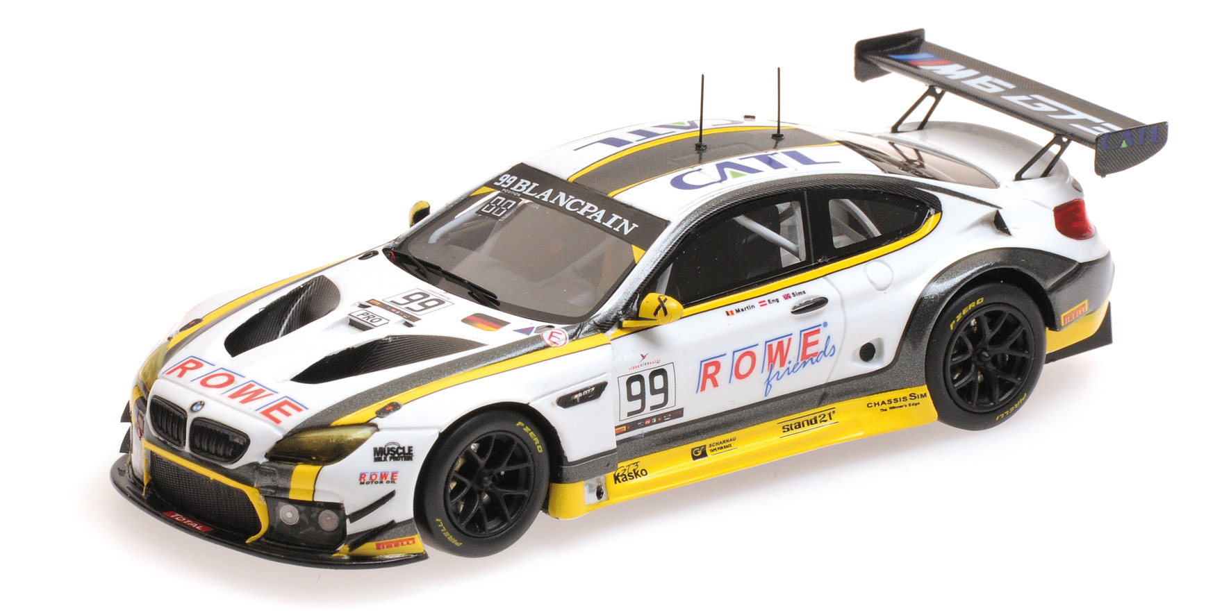 BMW M6 GT3 - ROWE RACING - MARTIN/ENG/SIMS - WINNERS 24H SPA 2016