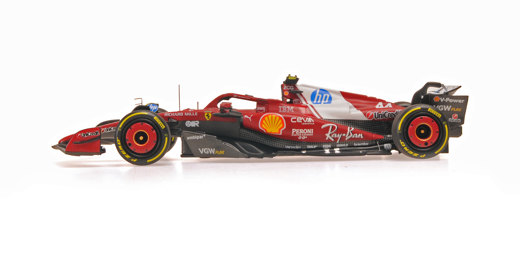FERRARI SF-25 - LEWIS HAMILTON - WINNER SPRINT CHINA GP 2025 W/DRIVER FIGURINE