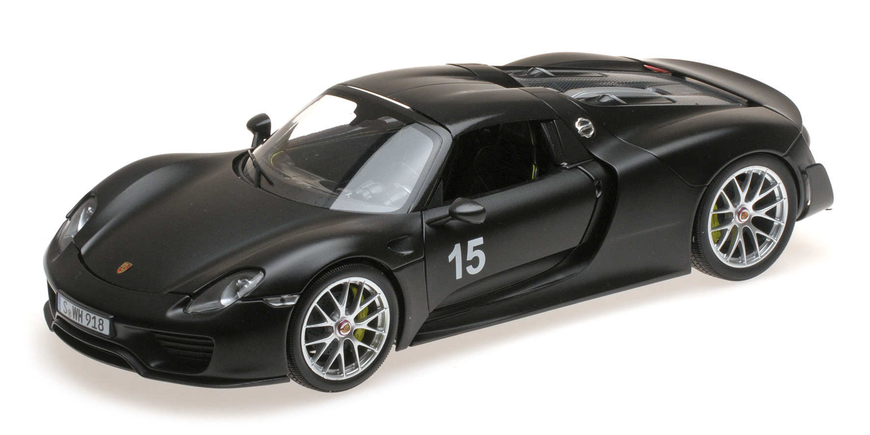 PORSCHE 918 SPYDER - 2013 - W/ WEISSACH PACKAGE - MATT BLACK