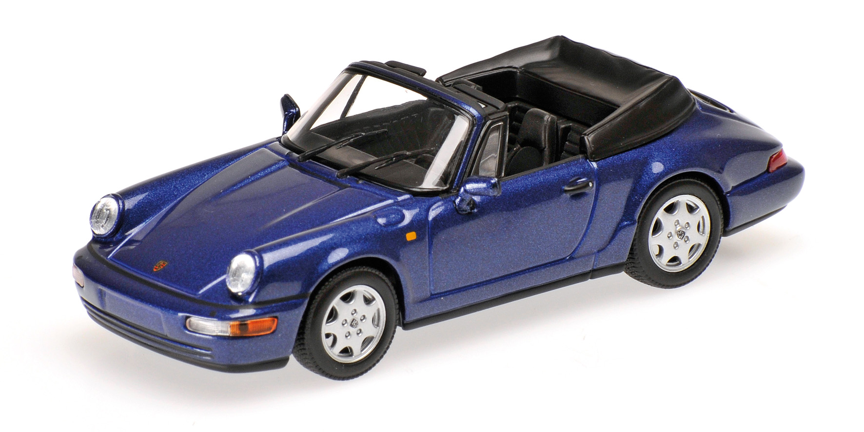 PORSCHE 911 CARRERA 2 CABRIOLET - 1990 - BLUE METALLIC