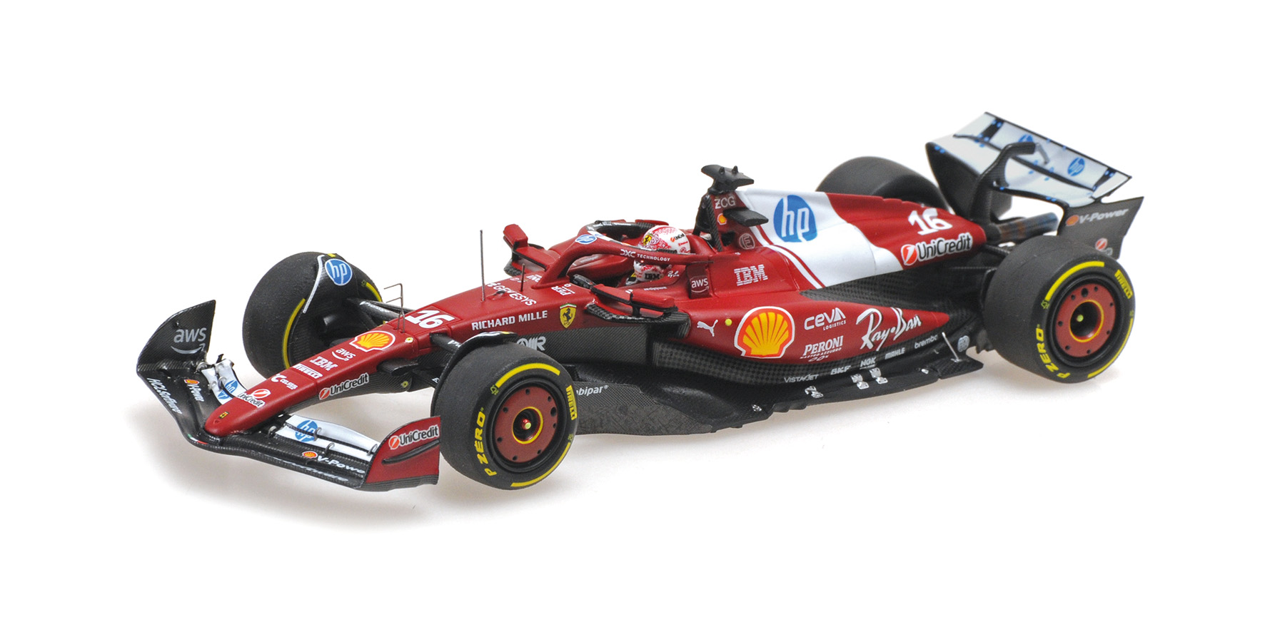 FERRARI SF-25 - CHARLES LECLERC - SPRINT RACE CHINA GP 2025 W/DRIVER FIGURINE