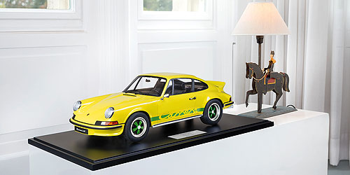 PORSCHE 911 CARRERA RS 2.7 TOURING - 1972 - GELB MIT GRÜNEM DEKOR