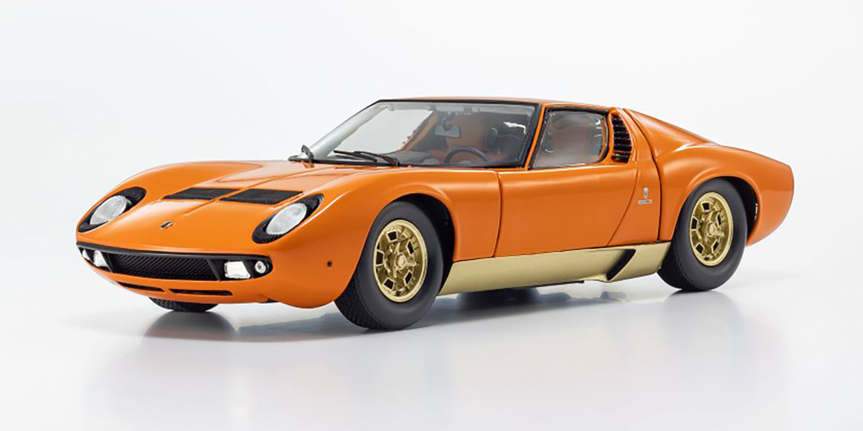 LAMBORGHINI MIURA P400 - ORANGE/GOLD - (08314PB)