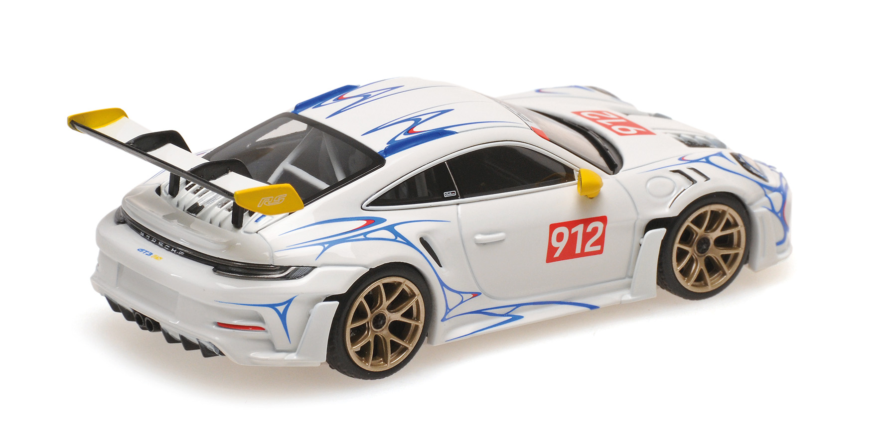 PORSCHE 911 (992) GT3RS - 2023 - WHITE W/YELLOW DECOR