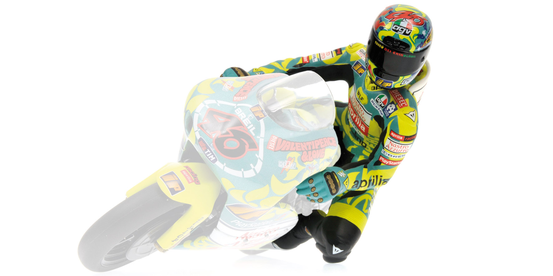 FIGURINE - RIDING - VALENTINO ROSSI - 250CCM GP MUGELLO 1999