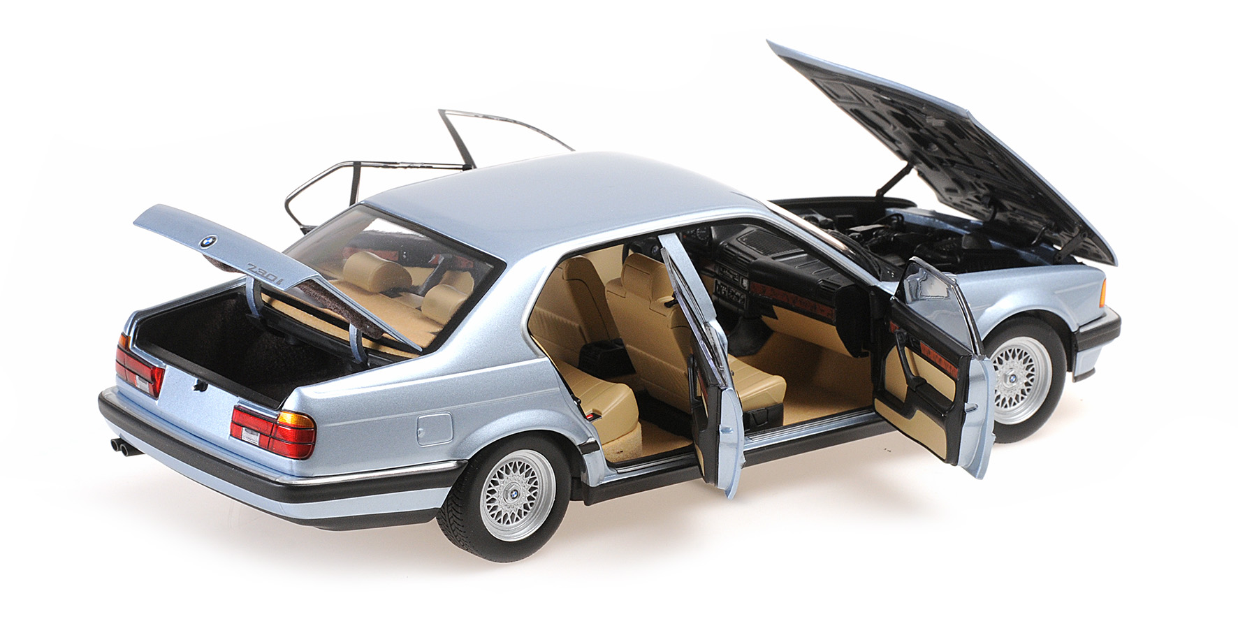 BMW 730I (E32) - 1986 - LIGHT BLUE METALLIC