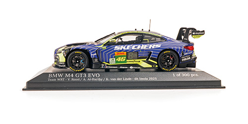 BMW M4 GT3 EVO – TEAM WRT - VALENTINO ROSSI - AHMAD AL HARTHY - KELVIN VAN DER LINDE – 6H IMOLA 2025 POLE POSITION