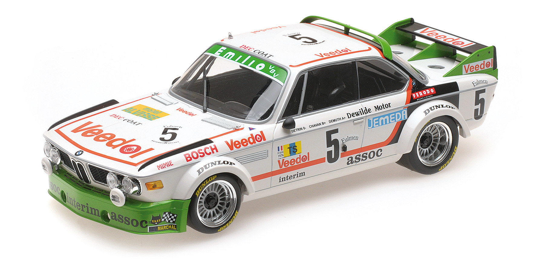 BMW 3.0 CSL - ASOC. INTERIM - 'CHAVAN'/DETRIN/DEMUTH - WINNERS 24H SPA 1976