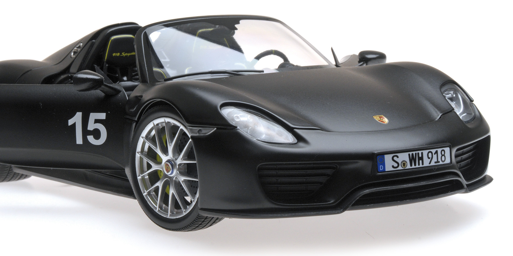 PORSCHE 918 SPYDER - 2013 - W/ WEISSACH PACKAGE - MATT BLACK