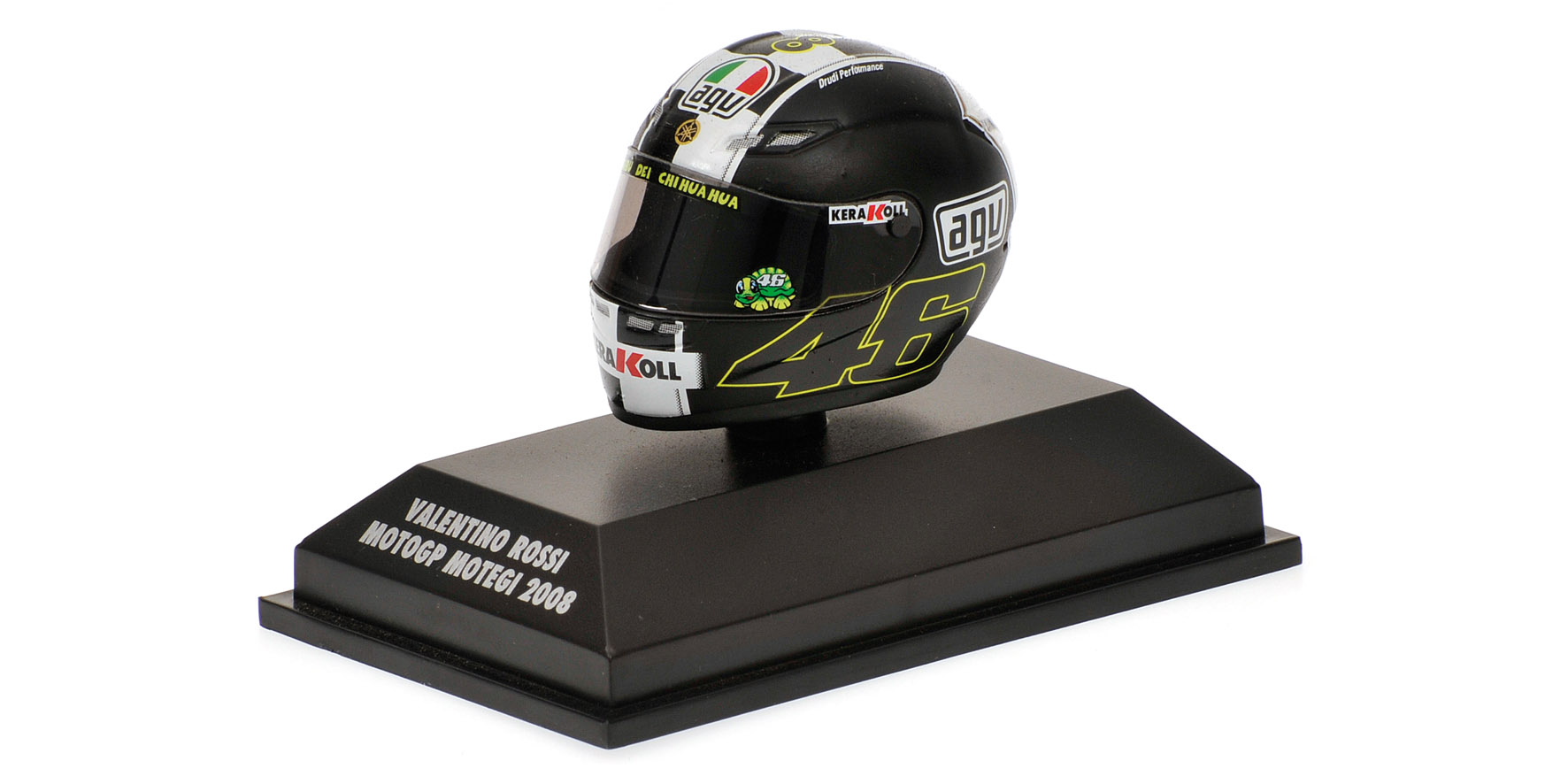 AGV HELMET - VALENTINO ROSSI - WORLD CHAMPION MOTOGP MOTEGI - 2008