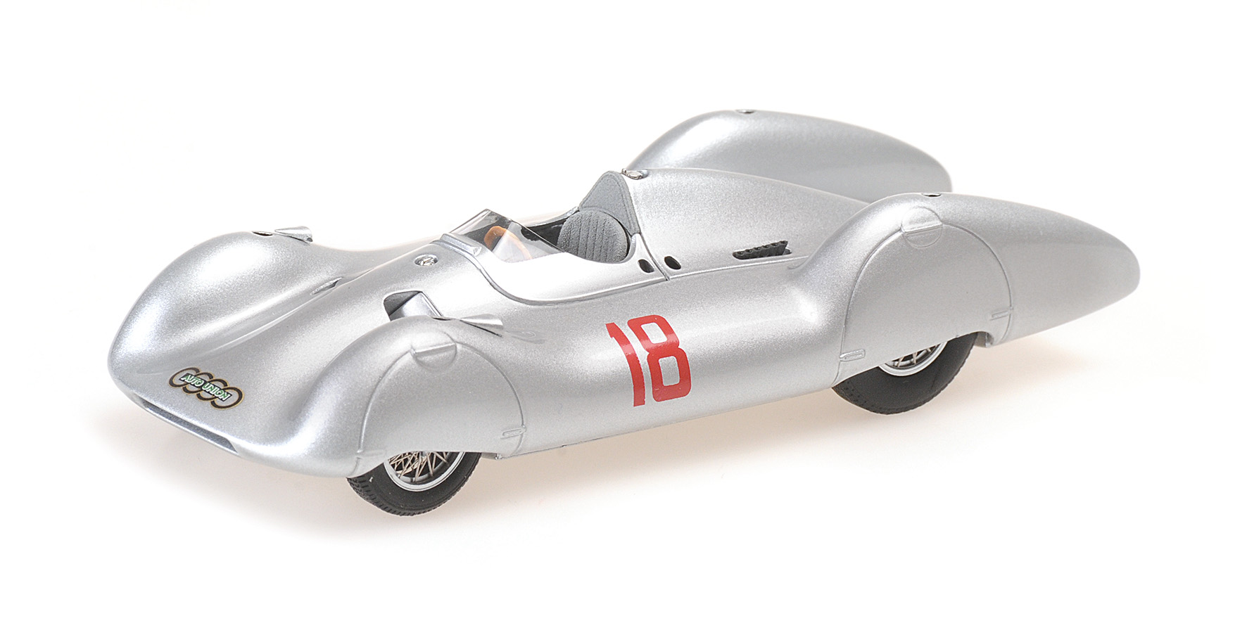 AUTO UNION TYP D STROMLINIE - RUDI HASSE - FRENCH GP 1938