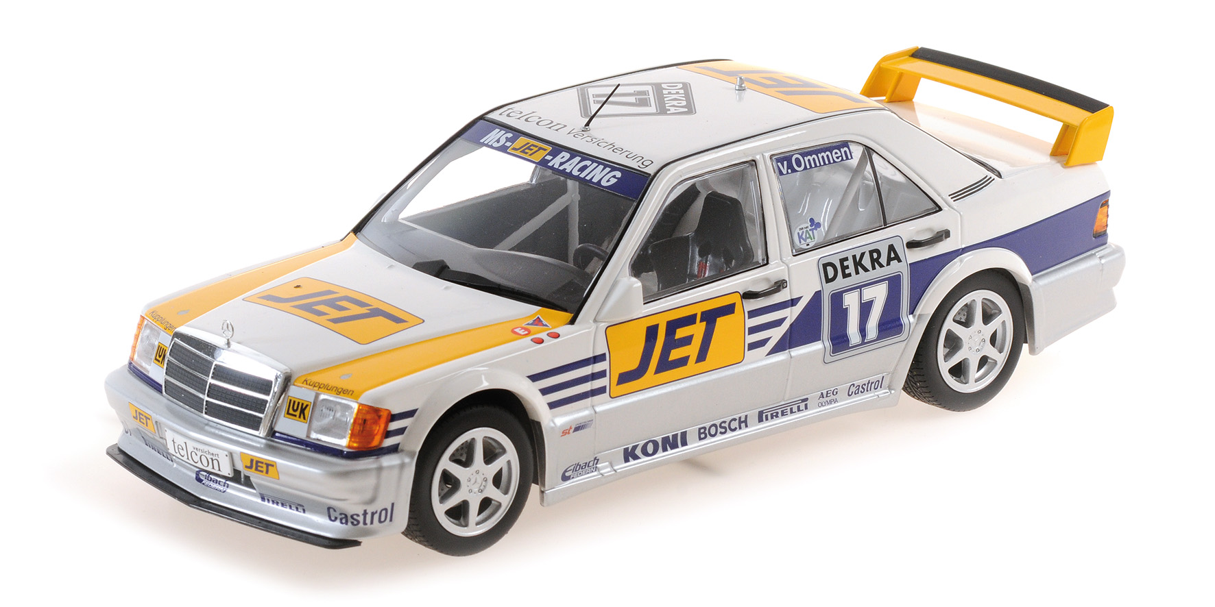 MERCEDES-BENZ 190E 2.5-16 EVO 1 - TEAM MS-JET-RACING - JOERG VAN OMMEN - DTM 1990