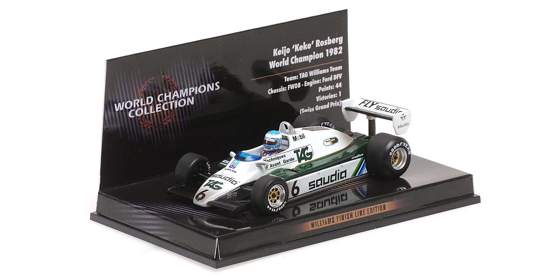 WILLIAMS FW 08 1982 - KEKE.ROSBERG  - WORLD CHAMPION 1982 - DIRTY VERSION