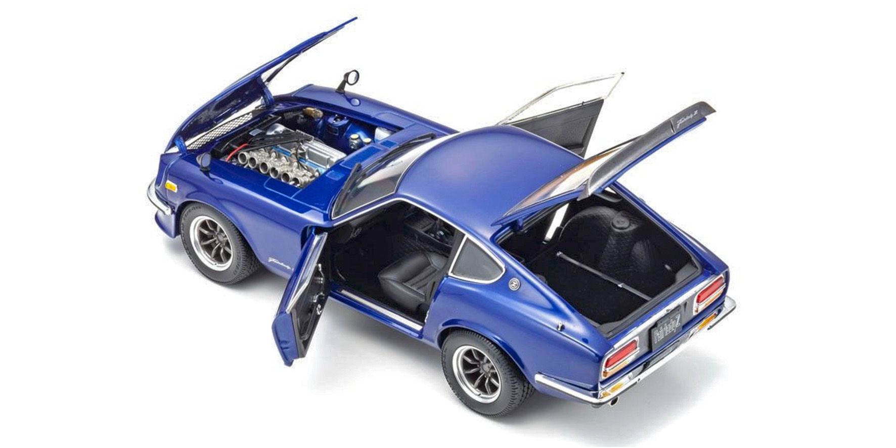 NISSAN FAIRLADY Z-L (S30) - BLUE W/SILVER RIMS (08220WBL)