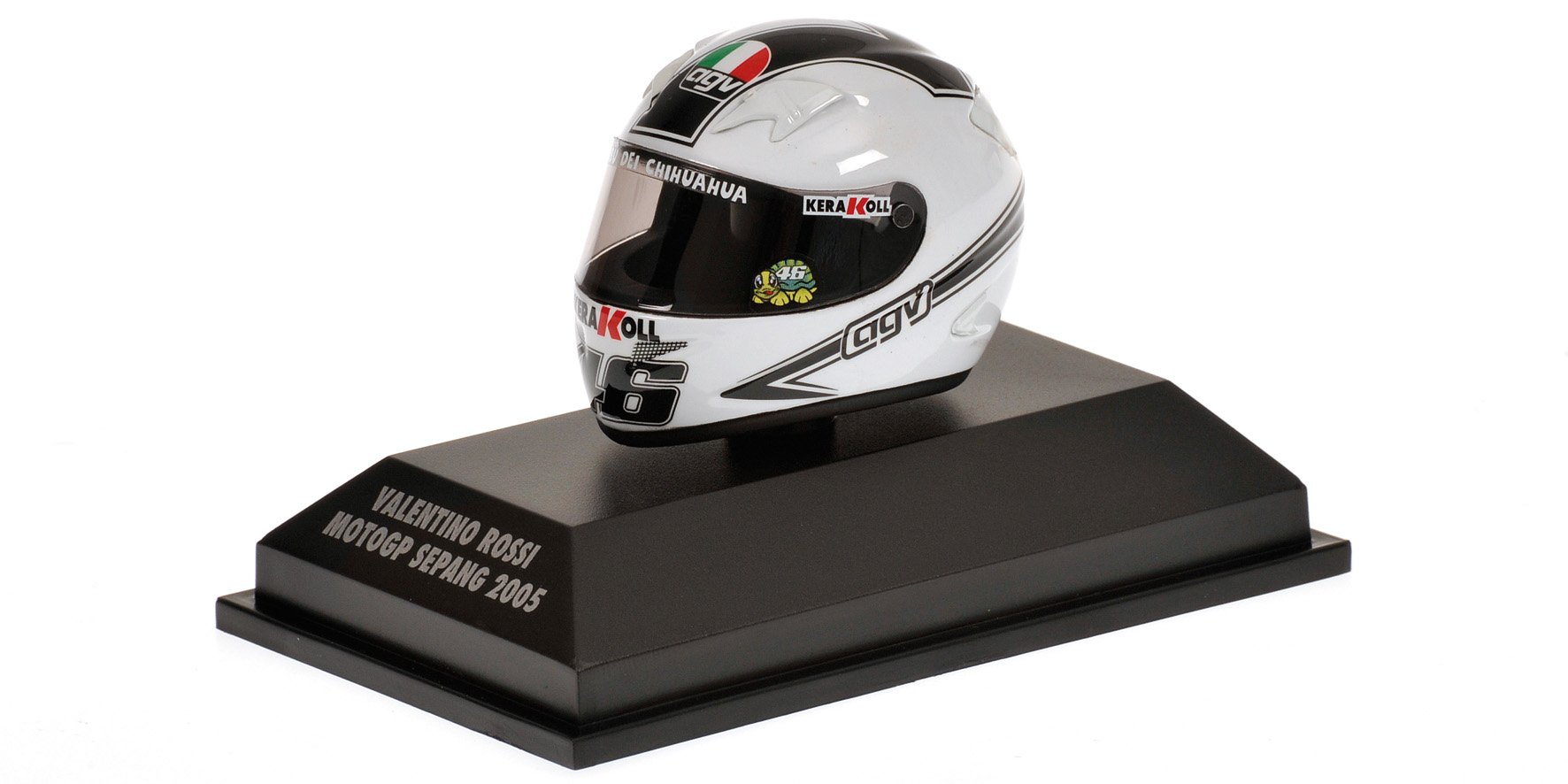 AGV HELMET - VALENTINO ROSSI - WORLD CHAMPION MOTOGP  SEPANG - 2005