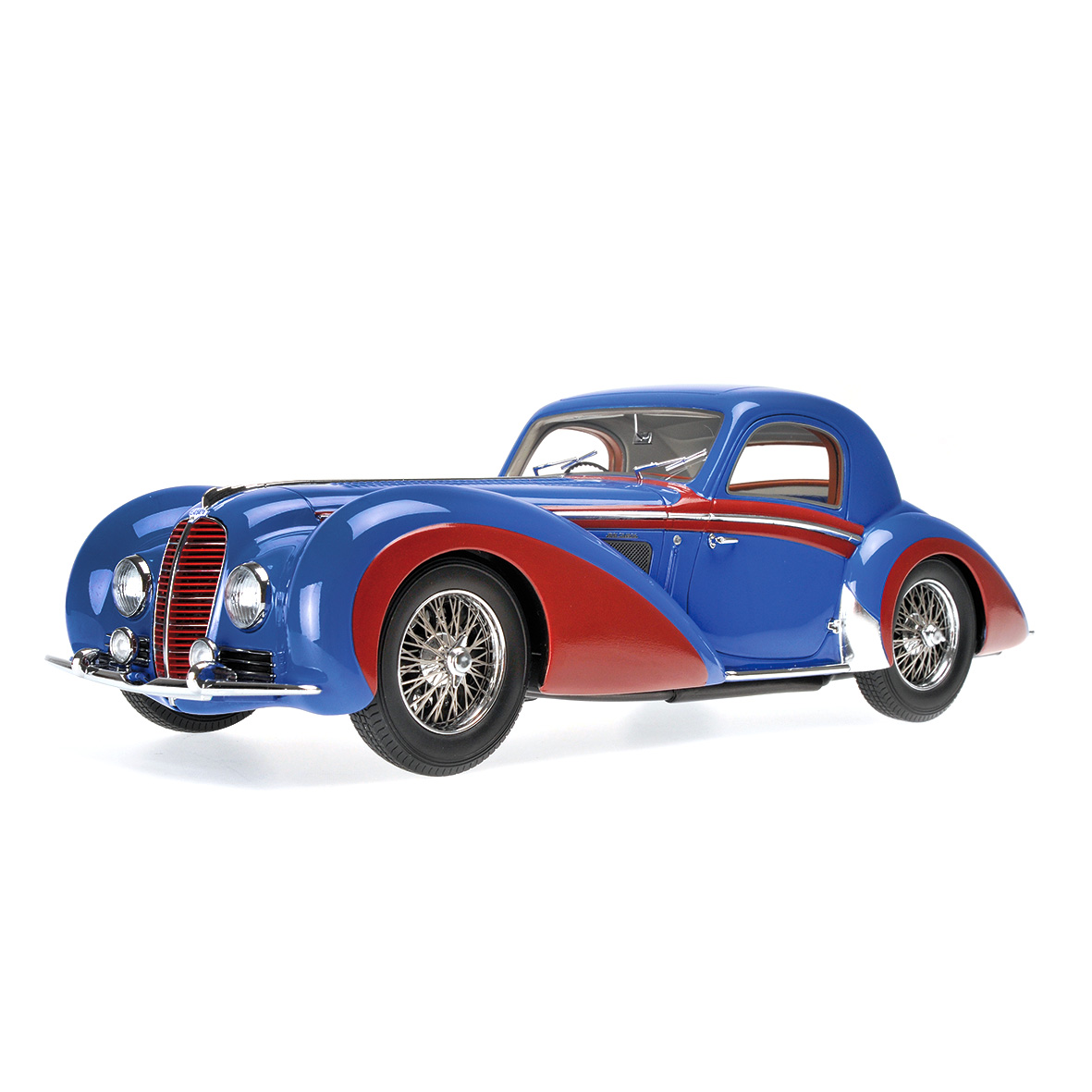 DELAHAYE TYPE 145 V-12 COUPÉ - 1937 - BLUE/RED