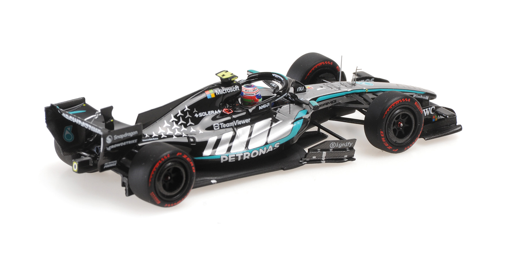 MERCEDES-AMG PETR. F1 TEAM W17 - K. ANTONELLI – 1ST POLE CHINESE GP 2026 W/POLE POSITION TYRE