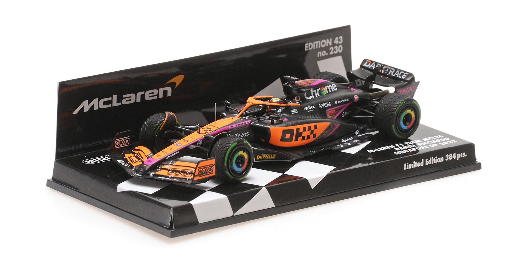 MCLAREN F1 TEAM MCL36 - DANIEL RICCIARDO - SINGAPORE GP 2022