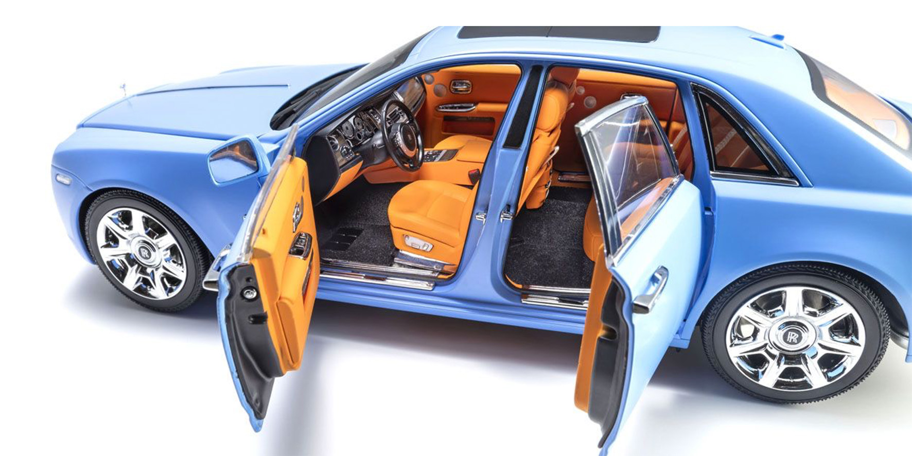 ROLLS ROYCE GHOST - LIGHT BLUE MATT (08802LB)