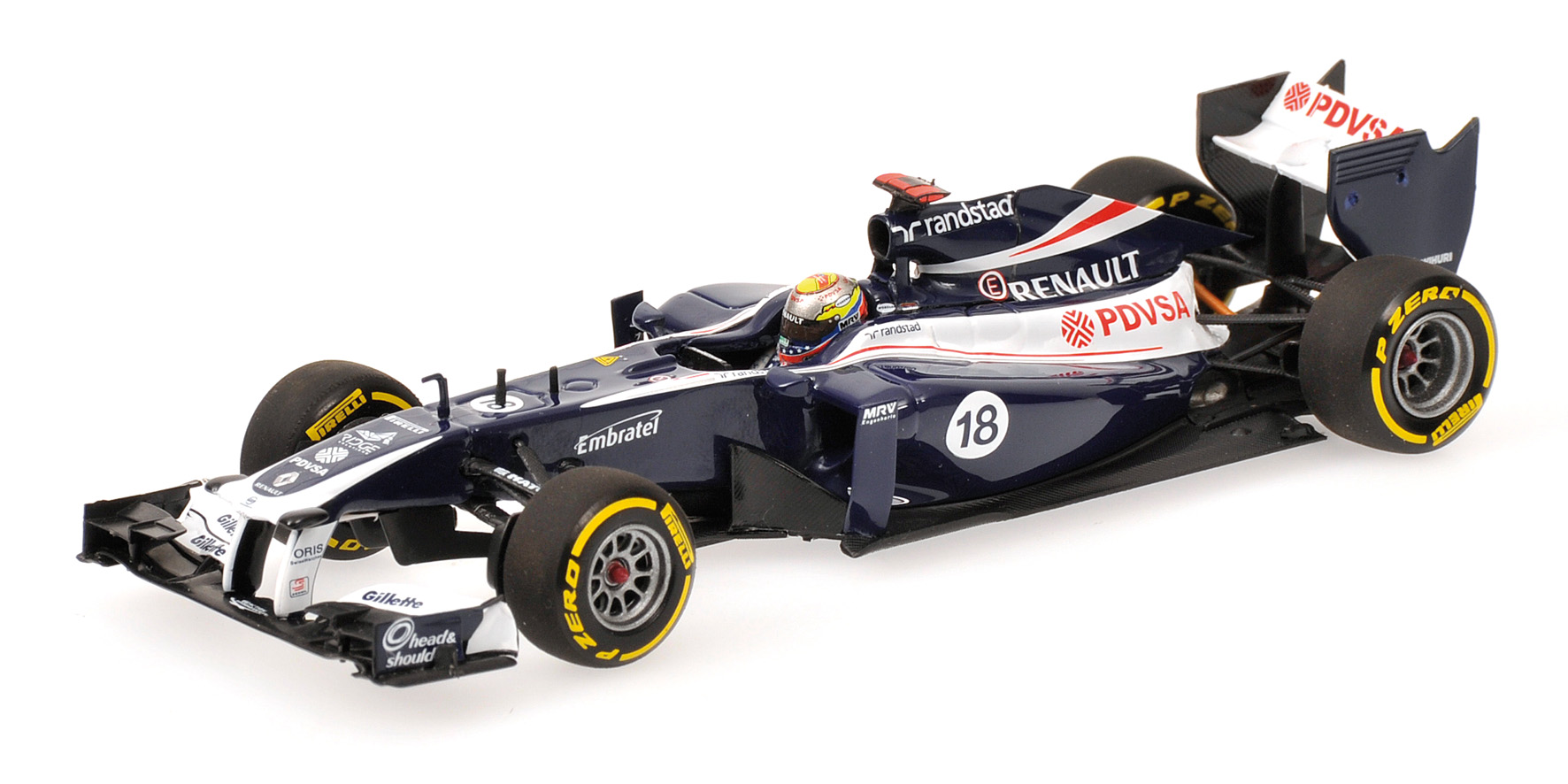 WILLIAMS RENAULT F1 TEAM - SHOWCAR - PASTOR MALDONADO - 2012