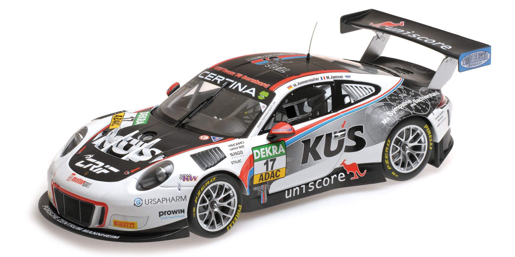 PORSCHE 911 GT3 R - AMMERMÜLLER/JAMINET - HEAT WINNERS OCHERSLEBEN ADAC GT MASTERS 2017