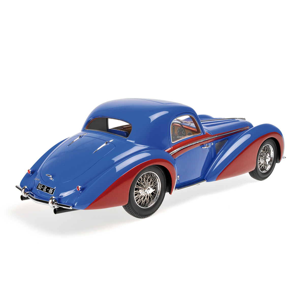 DELAHAYE TYPE 145 V-12 COUPÉ - 1937 - BLUE/RED