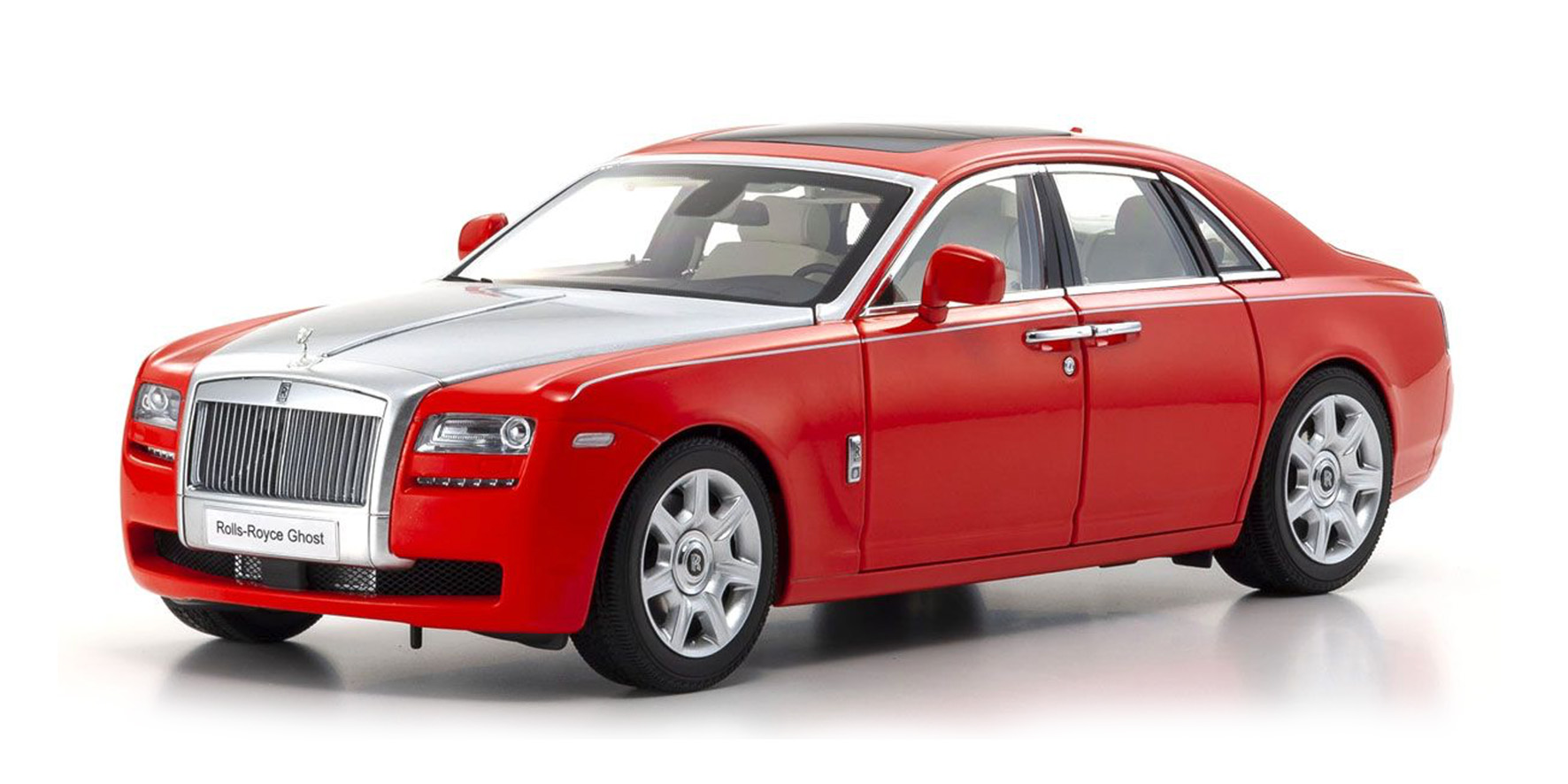 ROLLS ROYCE GHOST - RED/SILVER (08802RS)