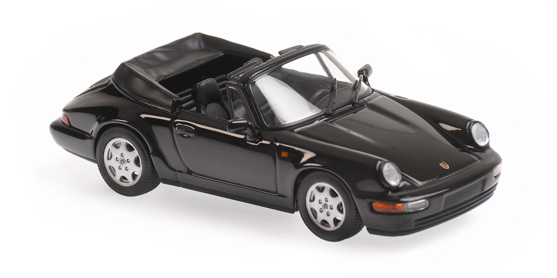 PORSCHE 911 CARRERA 2 CABRIOLET - 1990 - BLACK