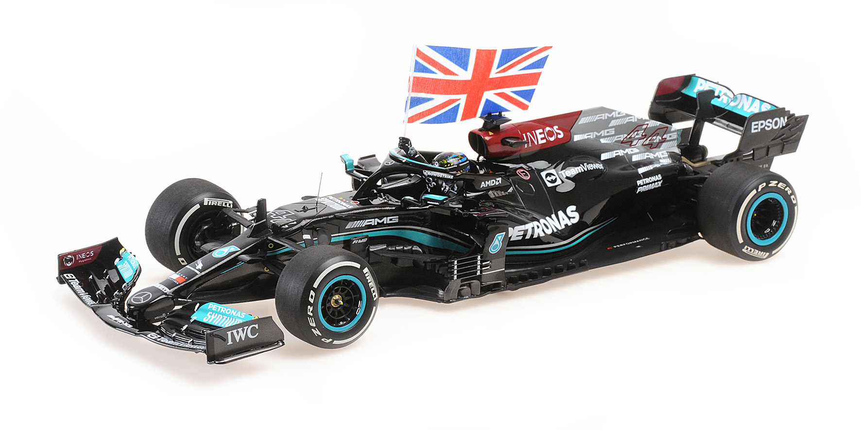 MERCEDES-AMG PETRONAS FORMULA ONE TEAM W12 E PERFORMANCE - HAMILTON - WINNER BRITISH GP 2021