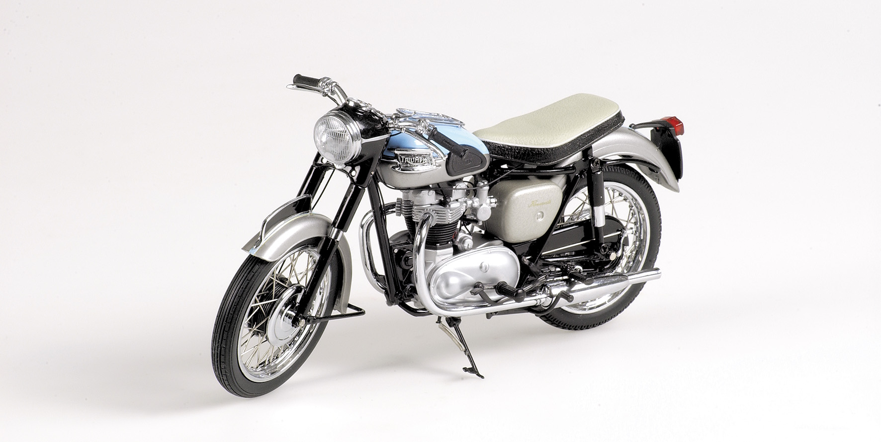 TRIUMPH BONNEVILLE T120 - 1959 - BLUE/GREY