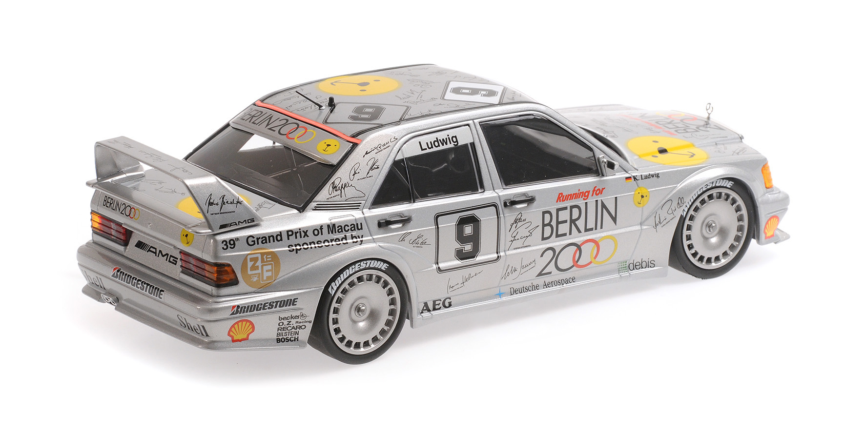 MERCEDES-BENZ 190E 2.5-16 EVO 2 - ZUNG FU - KLAUS LUDWIG - MACAO GUIA RACE 1992