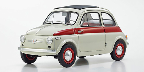 FIAT NUOVA 500 - SPORT - GREY/RED STRIPE (08966SLG)