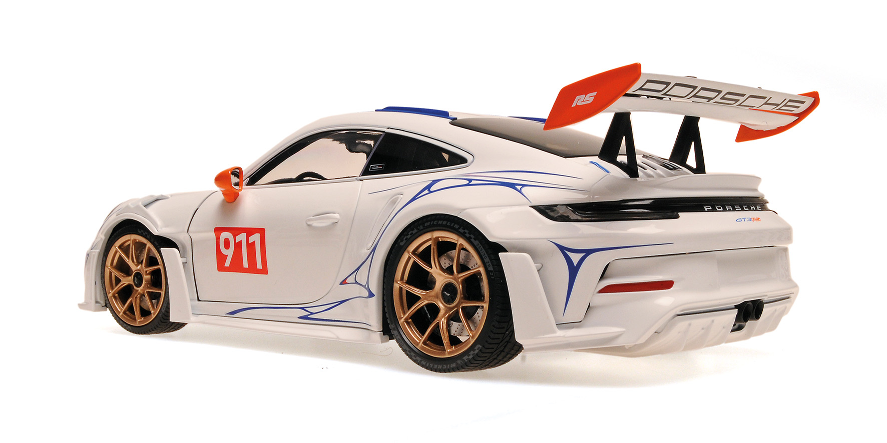 PORSCHE 911 (992) GT3RS - 2023 - WHITE/ORANGE DECOR