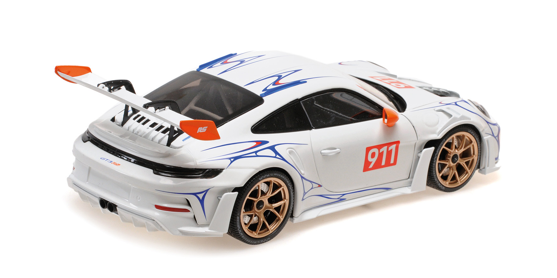 PORSCHE 911 (992) GT3RS - 2023 - WHITE/ORANGE DECOR