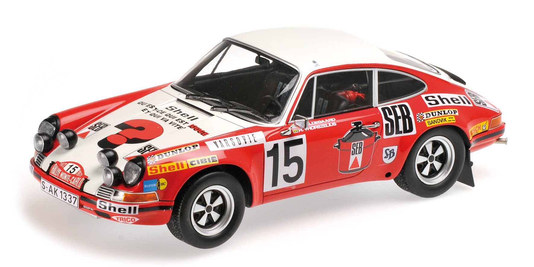 PORSCHE 911 S  - WALDEGARD/THORSZELIUS - RALLYE MONTE CARLO 1972