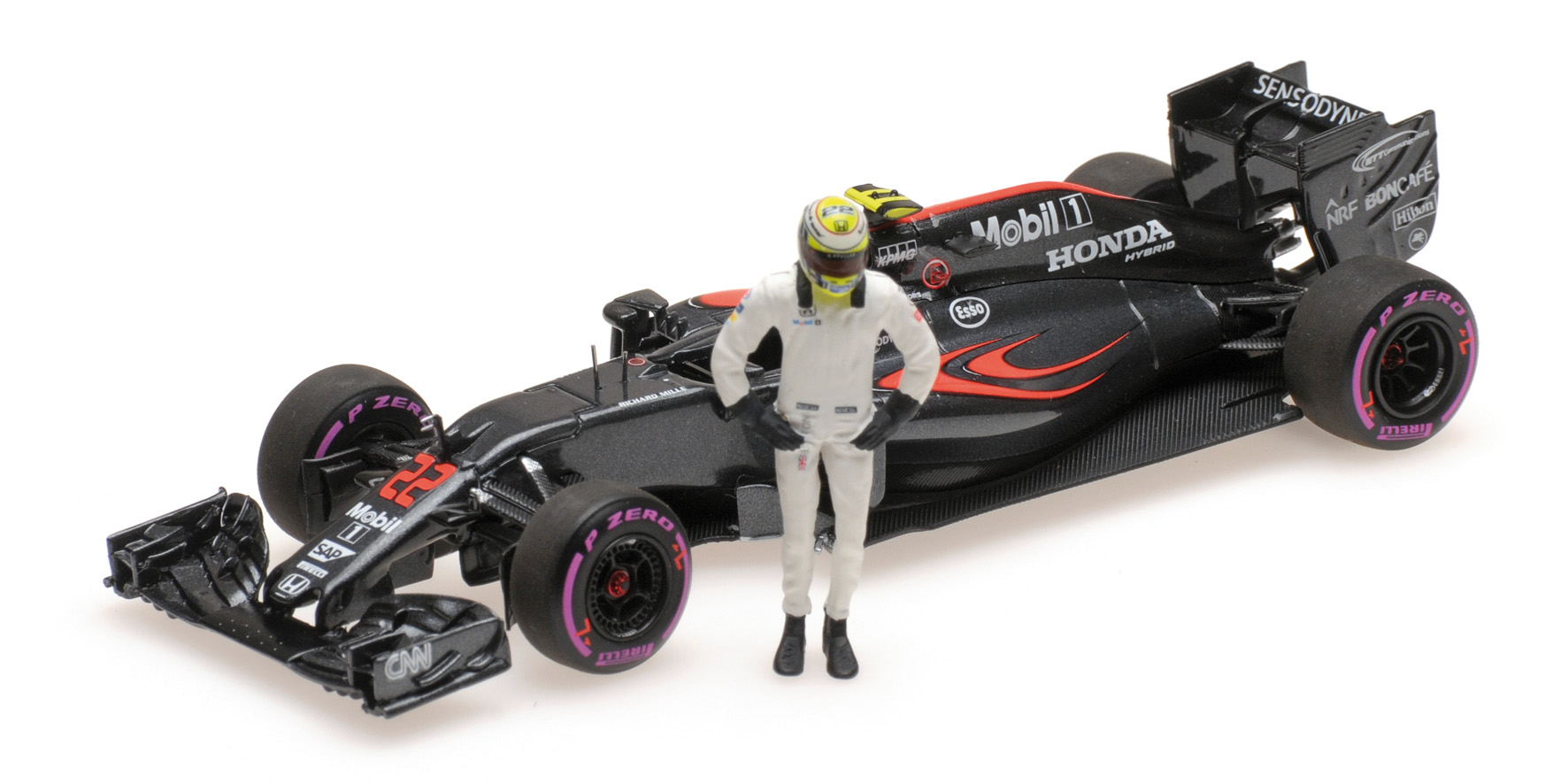 MCLAREN HONDA MP4-31 - JENSON BUTTON - FINAL GP ABU DHABI 2016 - W/ FIGURINE