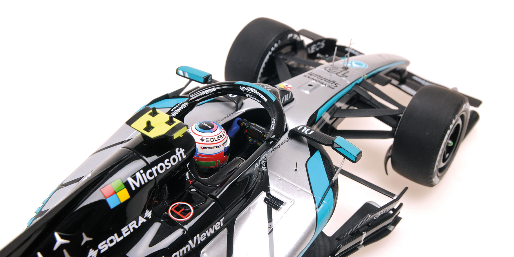 MERCEDES-AMG PETR. F1 TEAM W17 - KIMI ANTONELLI – WINNER CHINESE GP 2026 W/PITBOARD